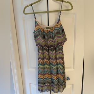 Le Design Multicolor Tribal Print Dress